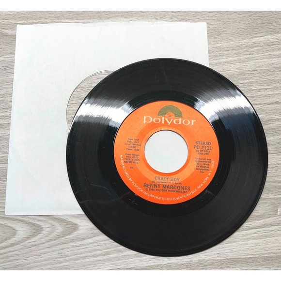 Benny Mardones Hometown Girls / Crazy Boy 45 Disco Record 1980 VG+ - Picture 4 of 4